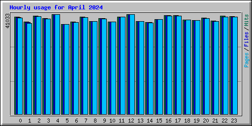 Hourly usage for April 2024