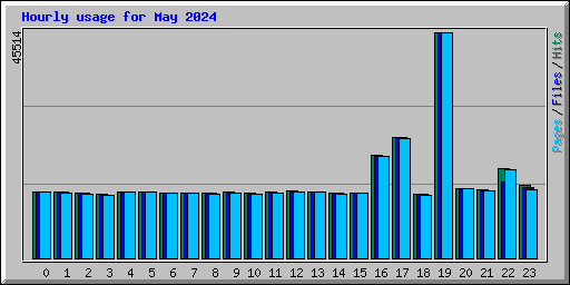 Hourly usage for May 2024